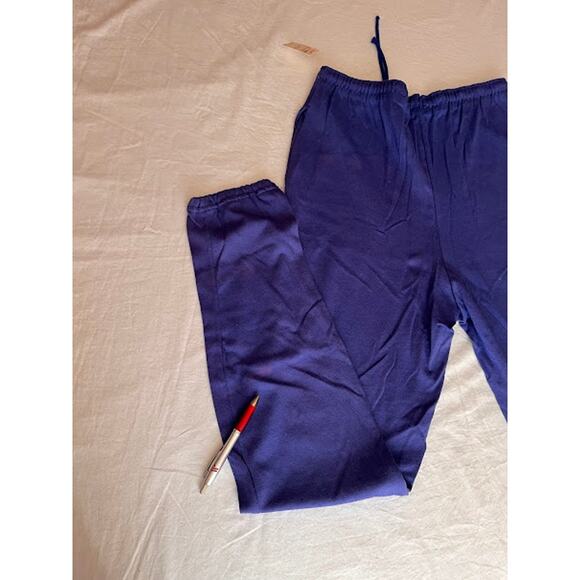 VTG NEW Champion Sweatpants Mens Blue Drawstring Size Large - Picture 8 of 8